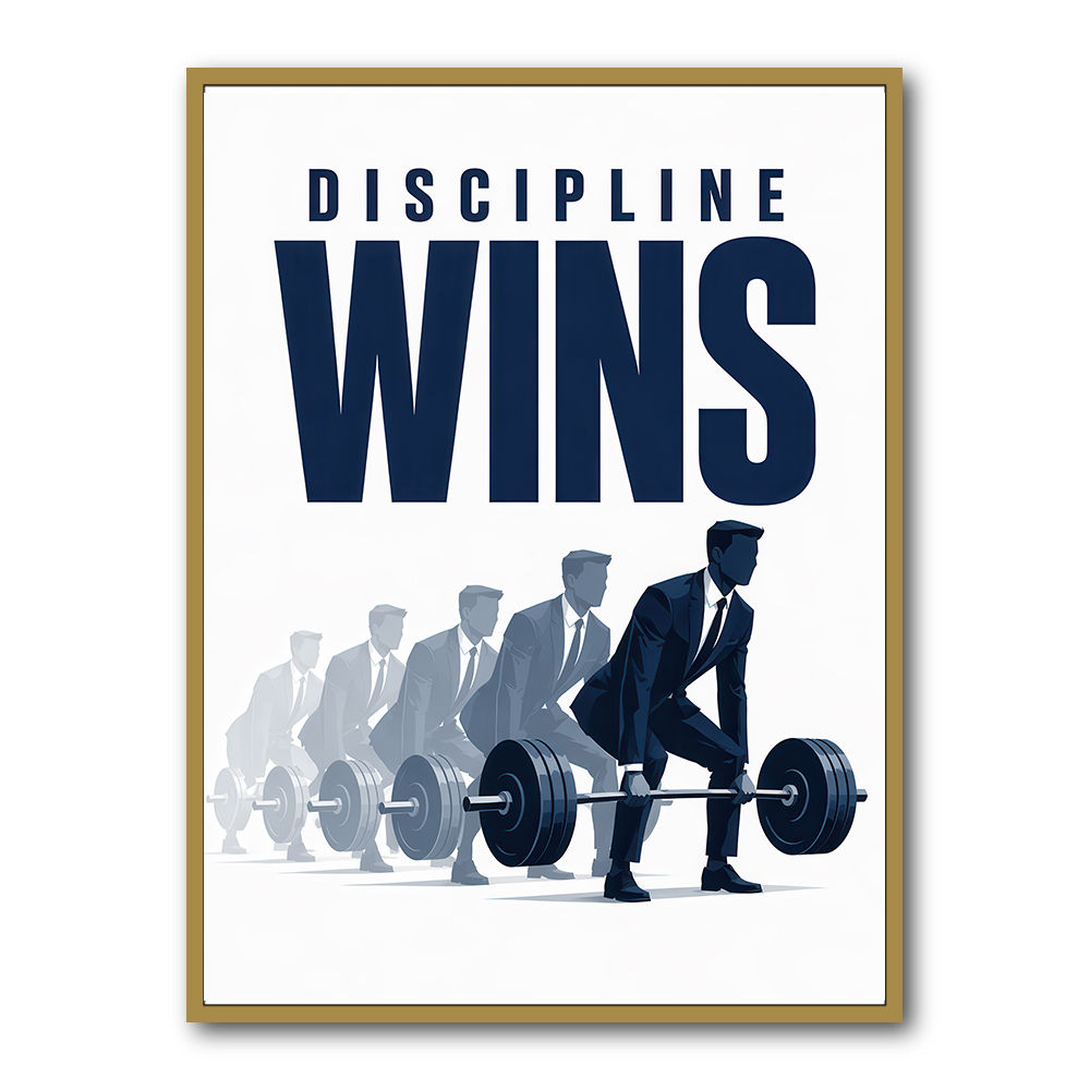Discipline Wins – Progression Strength Artwork 