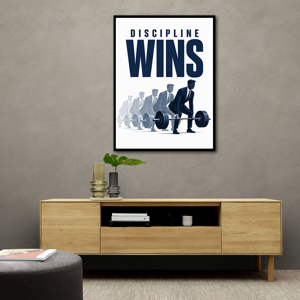 Discipline Wins – Progression Strength Artwork 