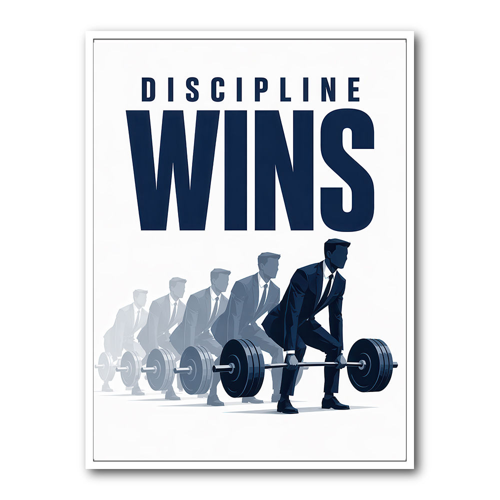 Discipline Wins – Progression Strength Artwork 