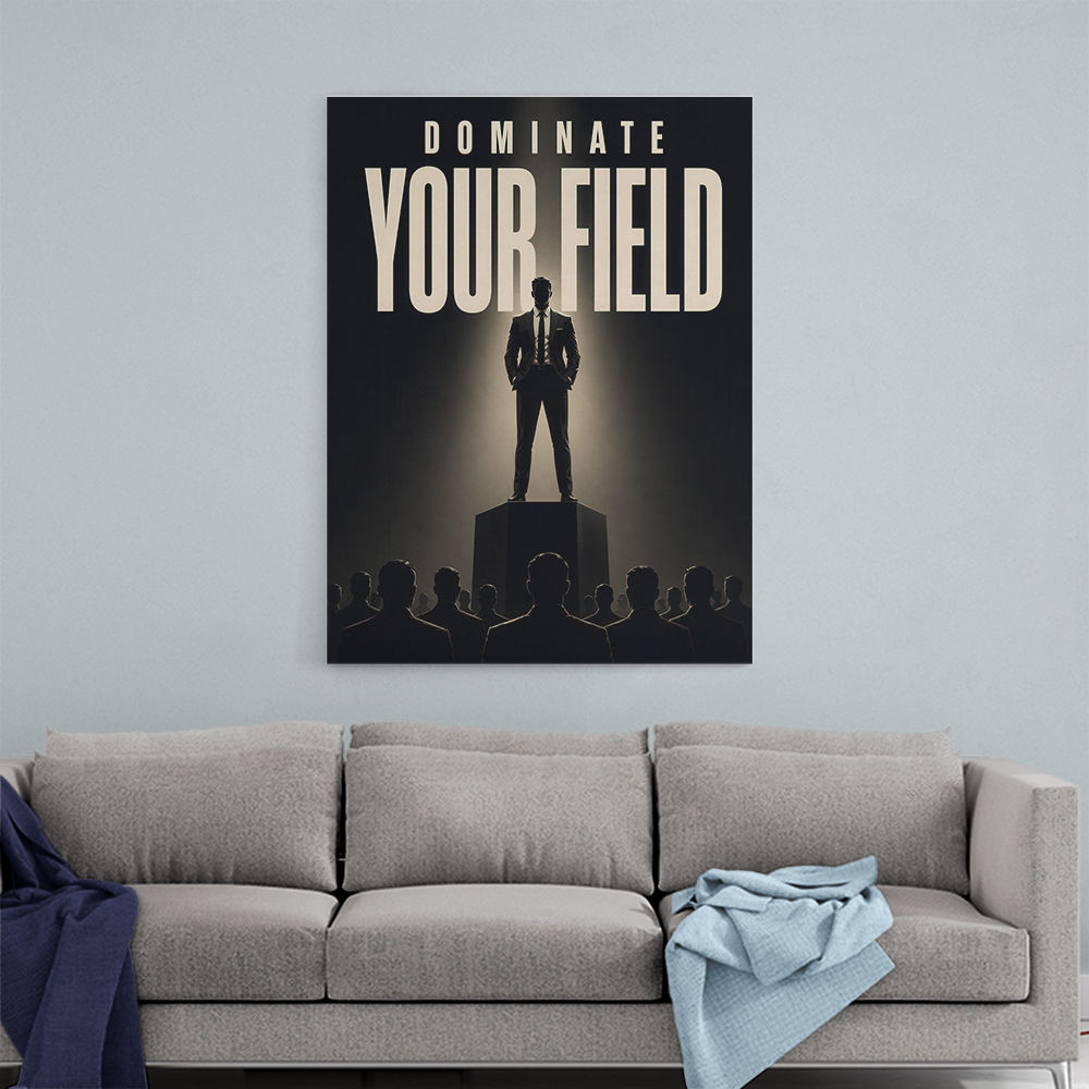 Dominate Your Field – Leadership Wall Art 