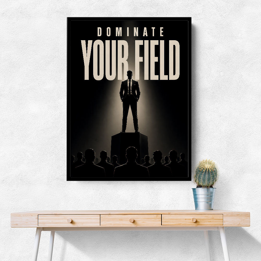 Dominate Your Field – Leadership Wall Art 