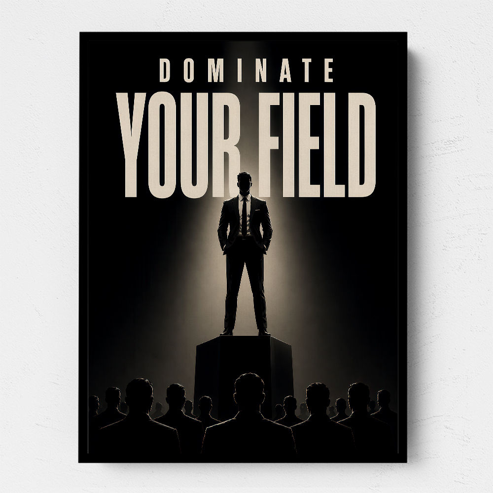Dominate Your Field – Leadership Wall Art 