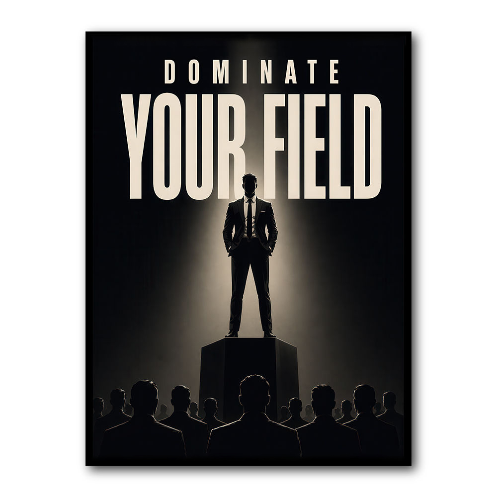 Dominate Your Field – Leadership Wall Art 