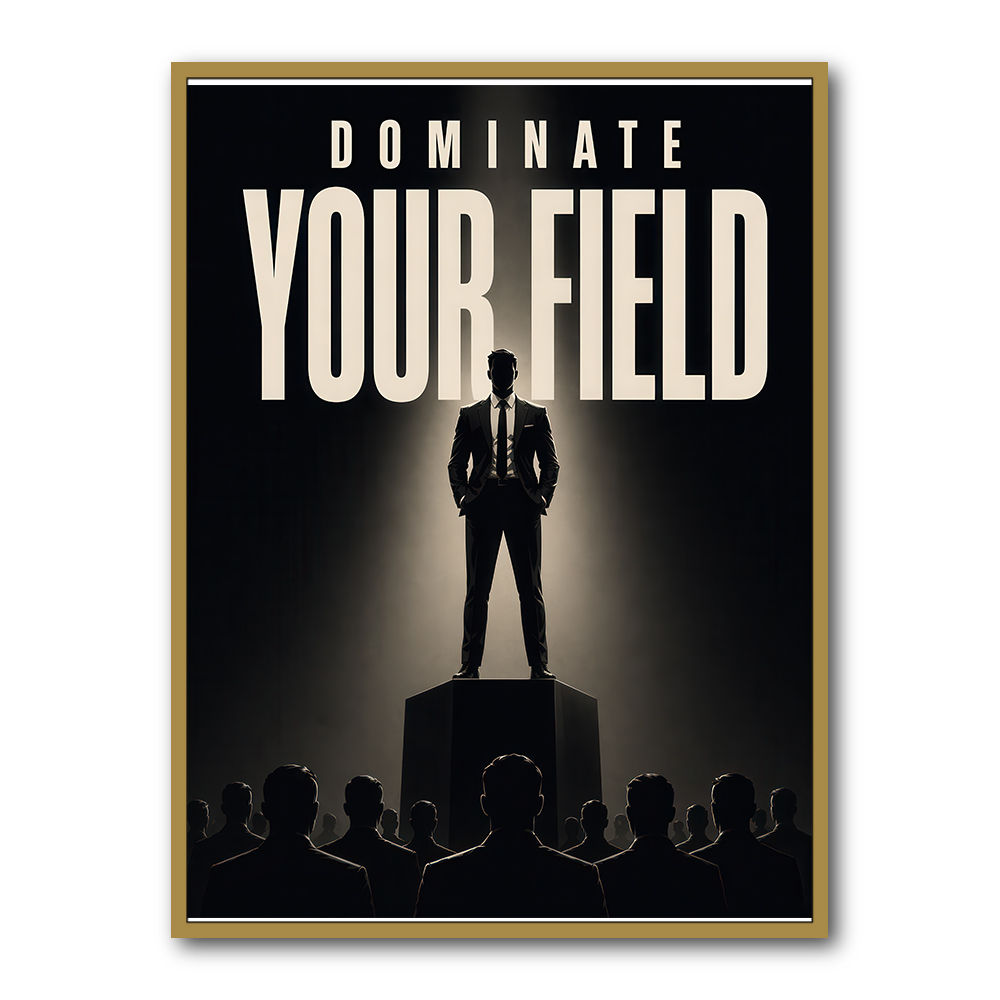 Dominate Your Field – Leadership Wall Art 