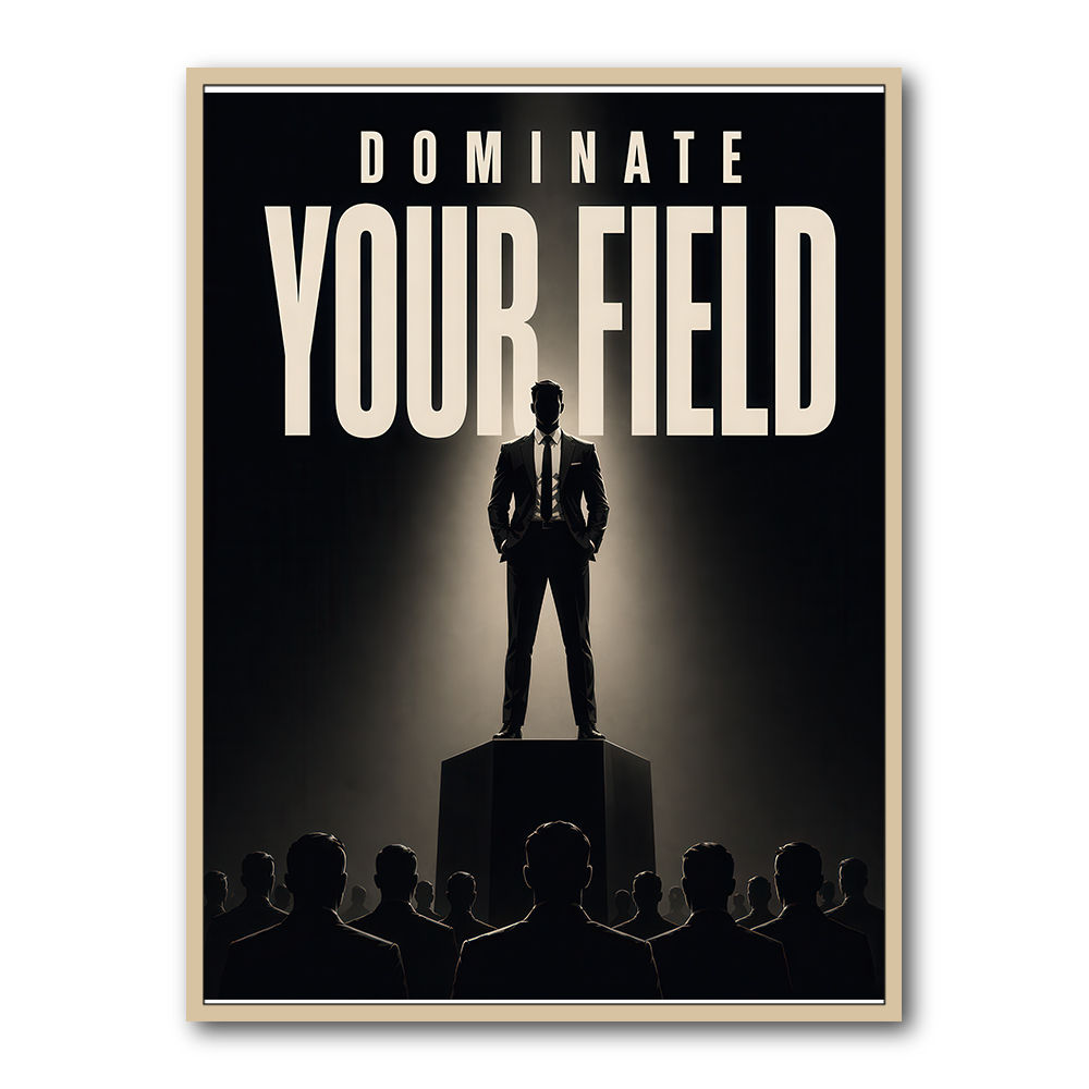 Dominate Your Field – Leadership Wall Art 