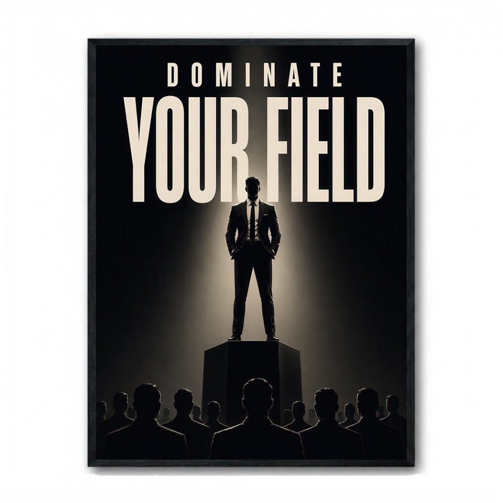 Dominate Your Field – Leadership Wall Art 