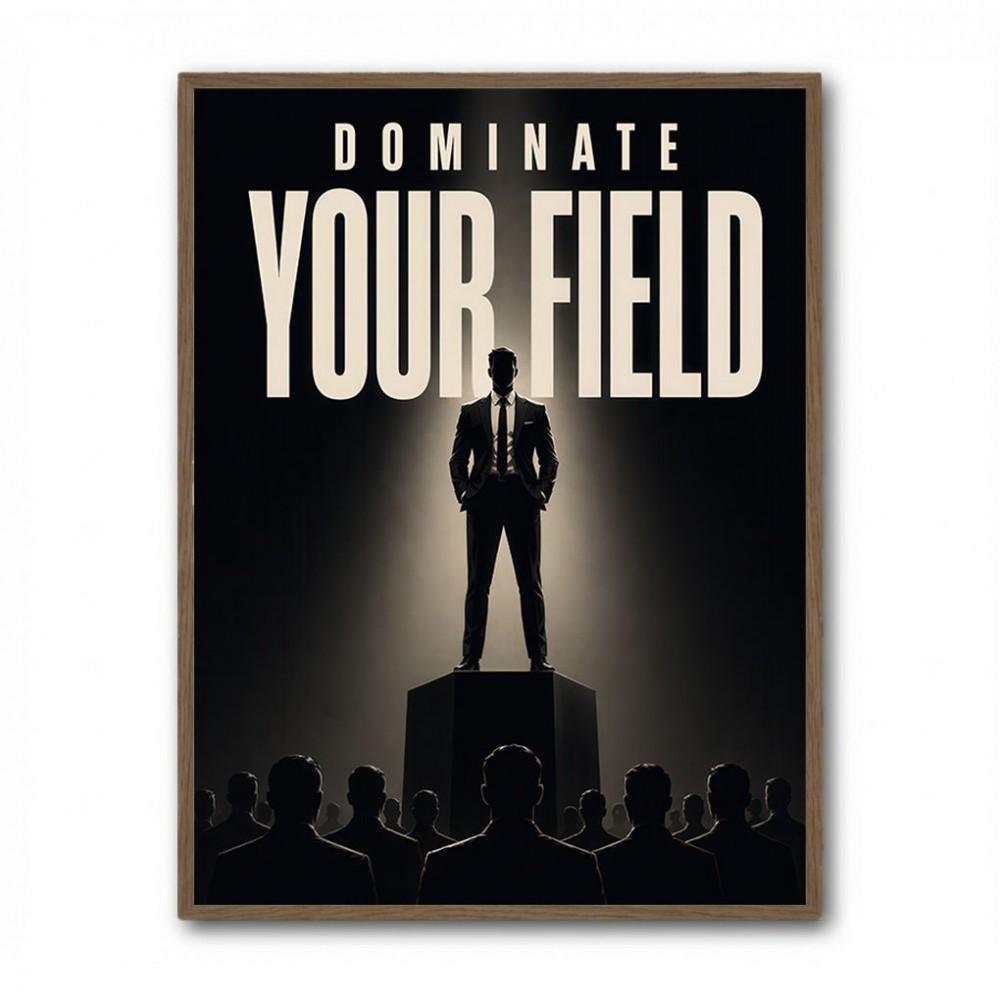 Dominate Your Field – Leadership Wall Art 