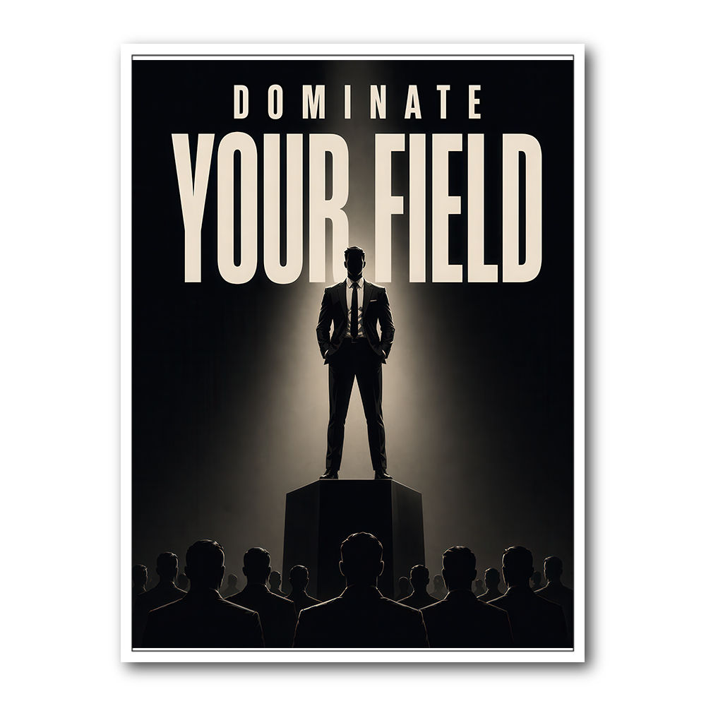Dominate Your Field – Leadership Wall Art 