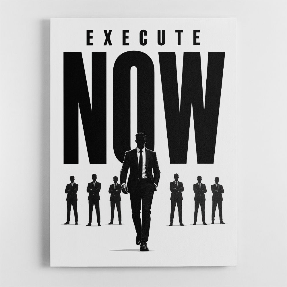 Execute Now – Leadership Action Wall Art 