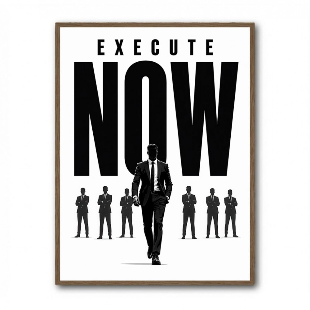 Execute Now – Leadership Action Wall Art 