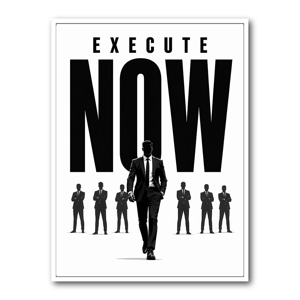 Execute Now – Leadership Action Wall Art 
