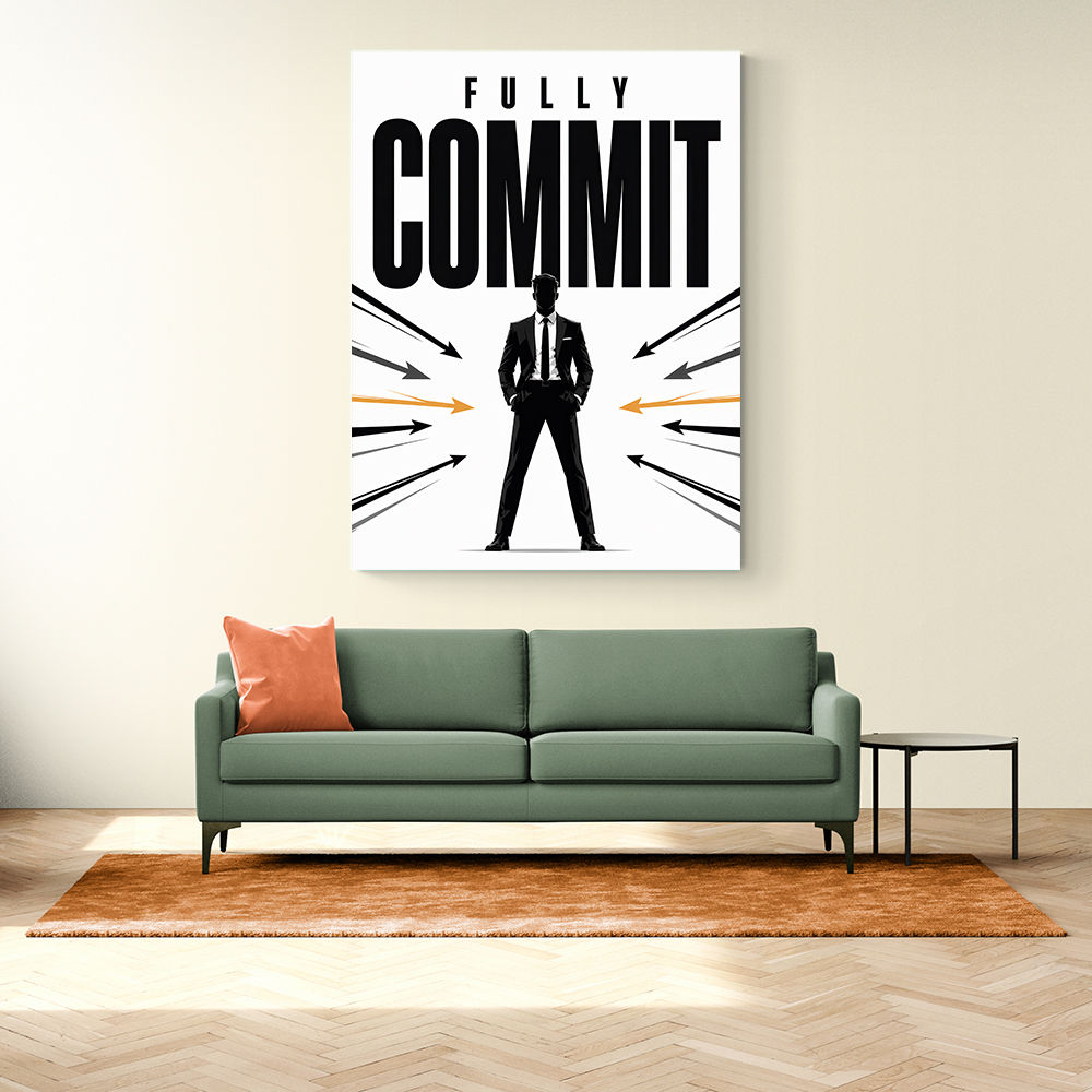 Fully Committed – High Performance Mindset Art 
