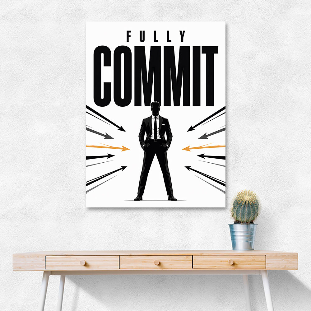 Fully Committed – High Performance Mindset Art 