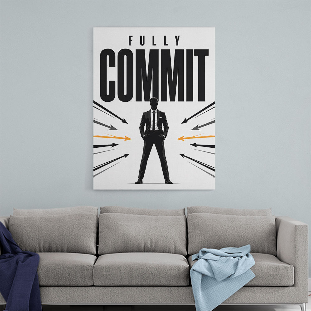 Fully Committed – High Performance Mindset Art 