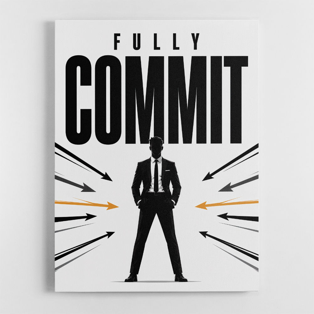 Fully Committed – High Performance Mindset Art 