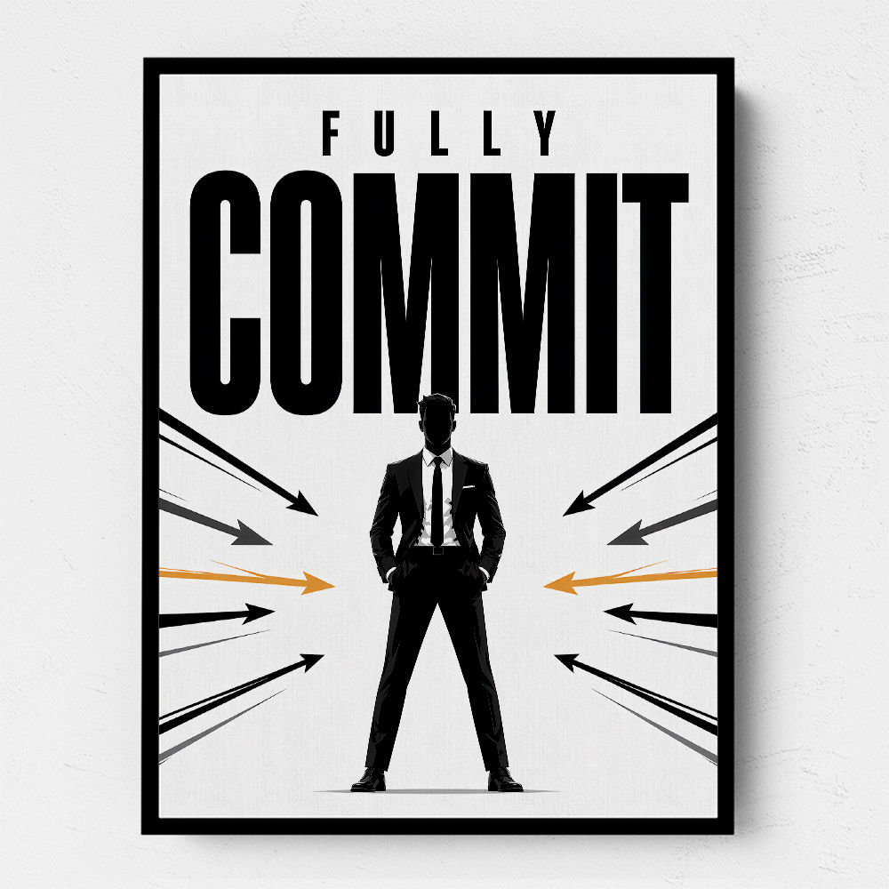 Fully Committed – High Performance Mindset Art 