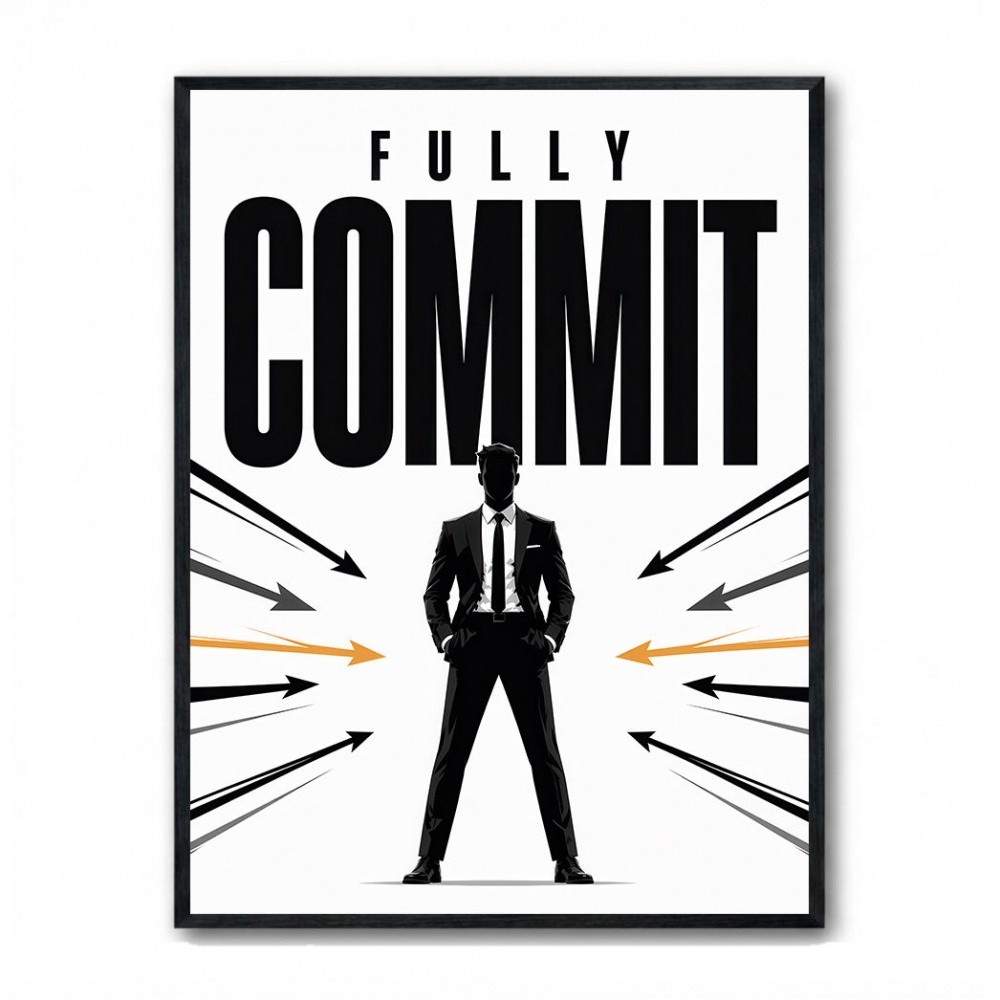 Fully Committed – High Performance Mindset Art 