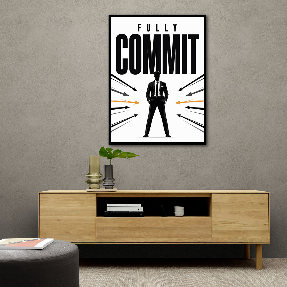 Fully Committed – High Performance Mindset Art 