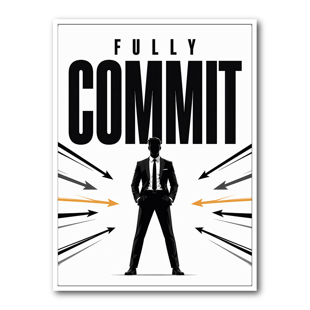 Fully Committed – High Performance Mindset Art 