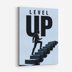 Level Up – Business Growth Staircase Wall Art 