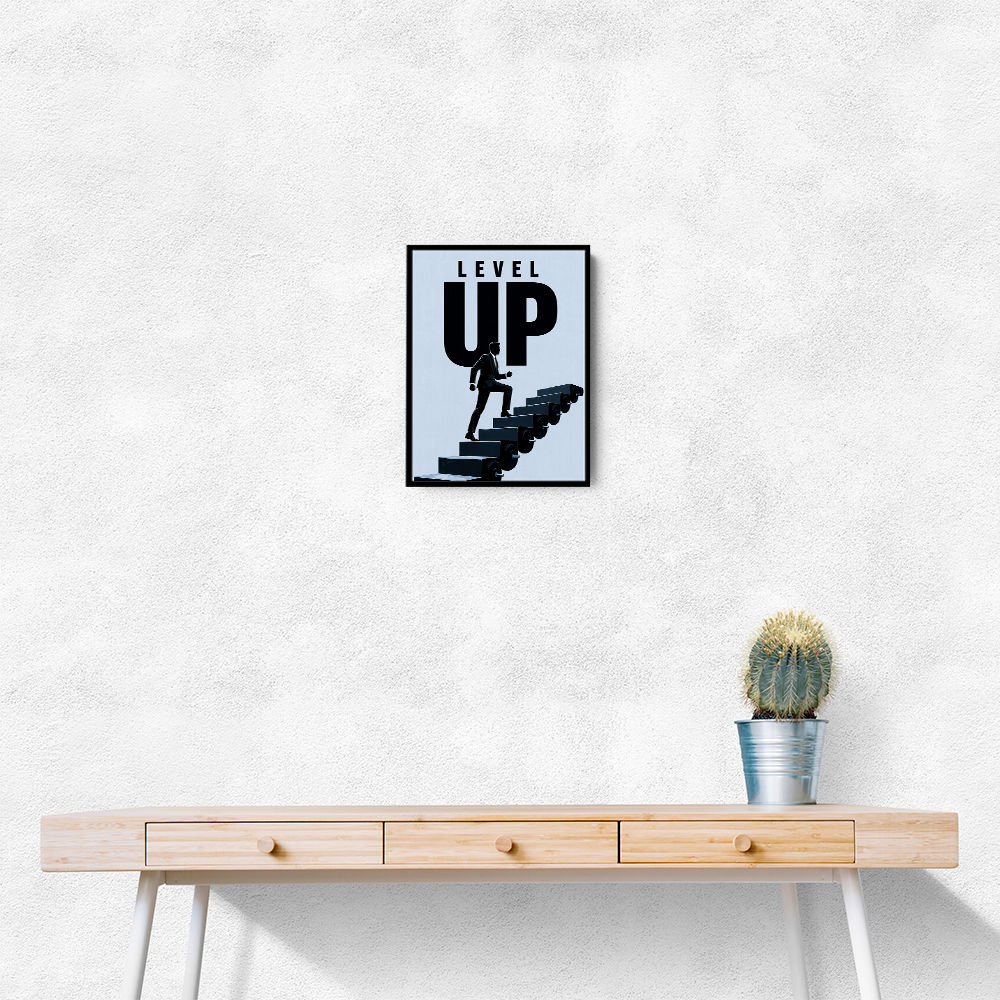 Level Up – Business Growth Staircase Wall Art 