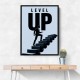 Level Up – Business Growth Staircase Wall Art 