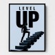 Level Up – Business Growth Staircase Wall Art 