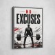 No Excuses – Strength Training Motivation Print 