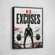 No Excuses – Strength Training Motivation Print 