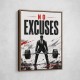 No Excuses – Strength Training Motivation Print 