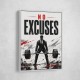 No Excuses – Strength Training Motivation Print 