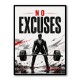 No Excuses – Strength Training Motivation Print 