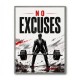 No Excuses – Strength Training Motivation Print 