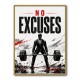 No Excuses – Strength Training Motivation Print 