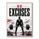 No Excuses – Strength Training Motivation Print 