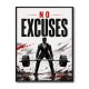 No Excuses – Strength Training Motivation Print 