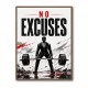 No Excuses – Strength Training Motivation Print 