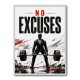 No Excuses – Strength Training Motivation Print 