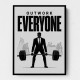 Outwork Everyone – Success Mindset Wall Art 