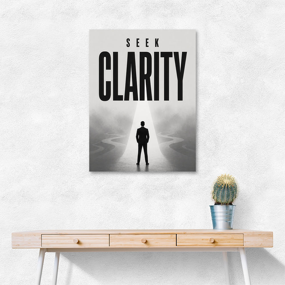 Seek Clarity – Vision & Purpose Wall Art 