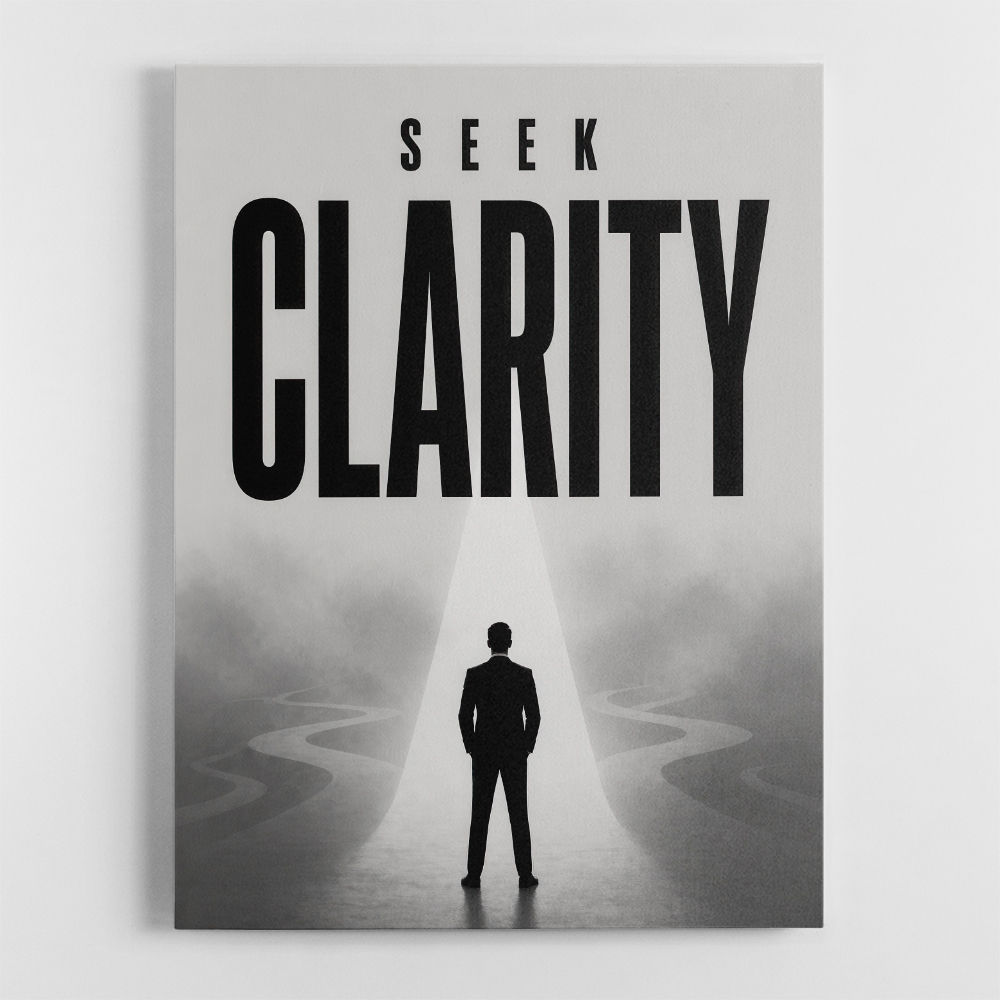 Seek Clarity – Vision & Purpose Wall Art 