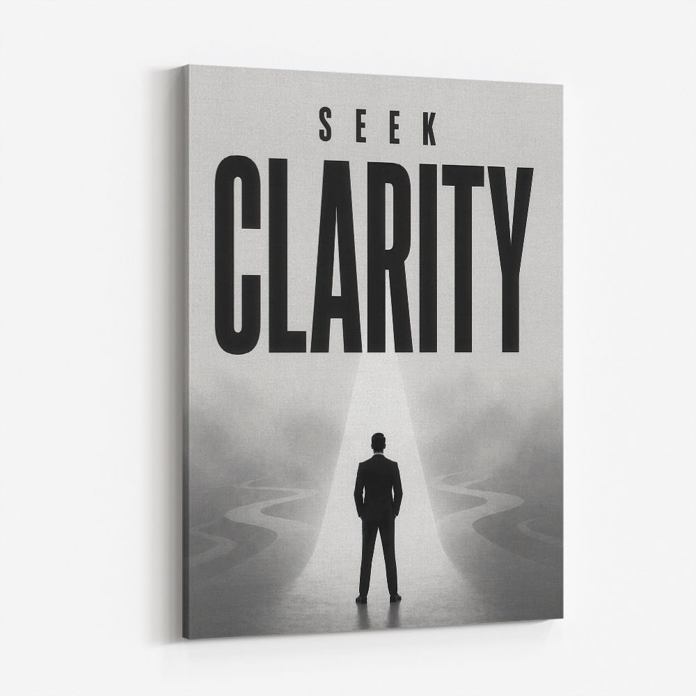Seek Clarity – Vision & Purpose Wall Art 