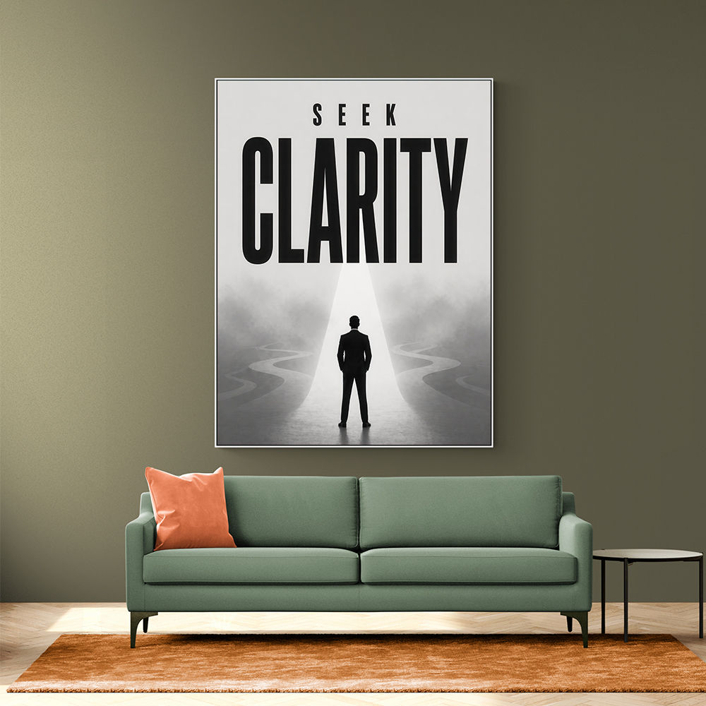 Seek Clarity – Vision & Purpose Wall Art 