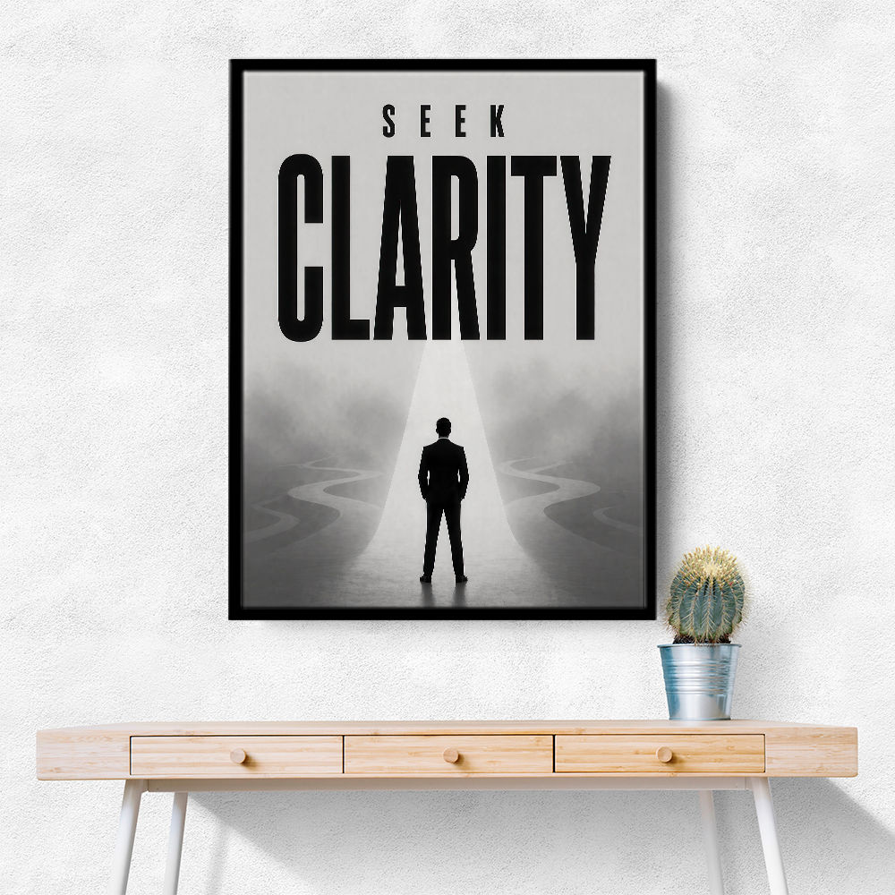 Seek Clarity – Vision & Purpose Wall Art 
