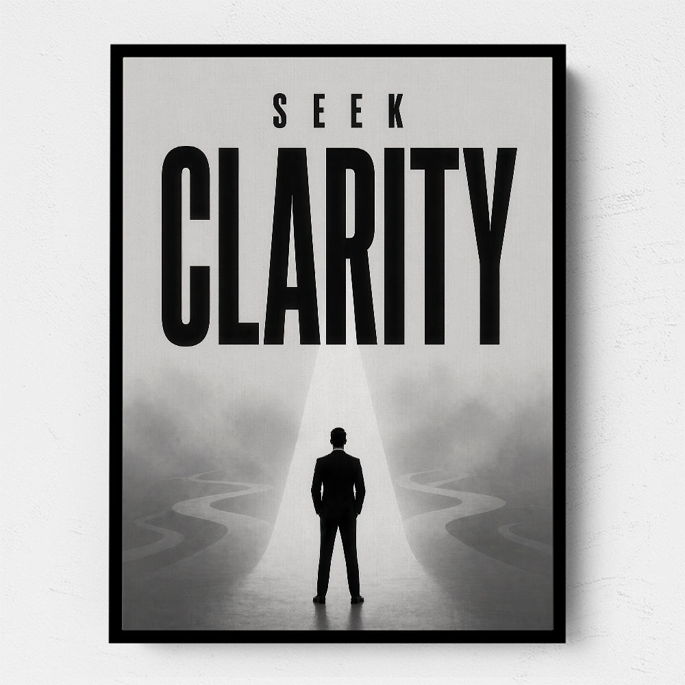 Seek Clarity – Vision & Purpose Wall Art 