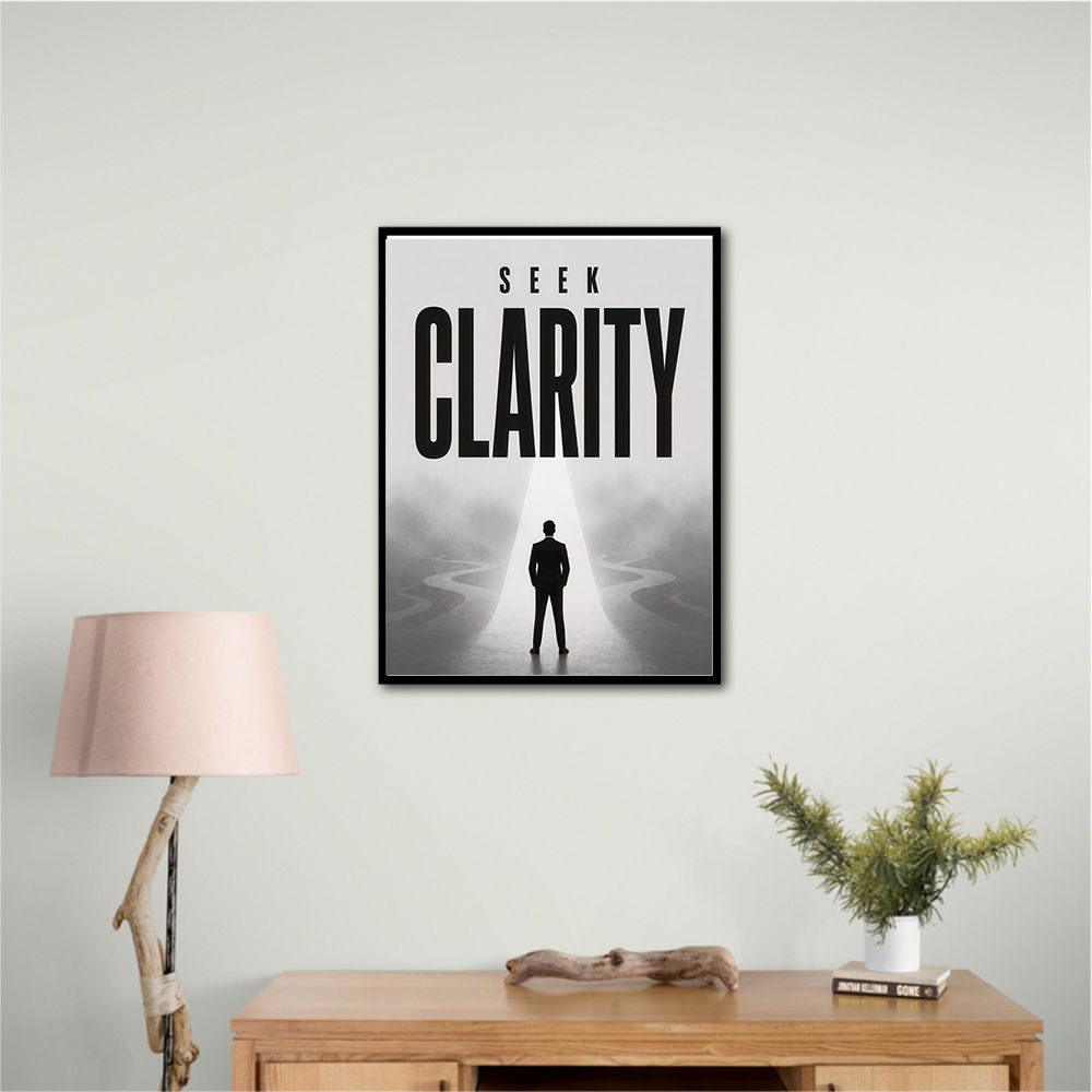 Seek Clarity – Vision & Purpose Wall Art 
