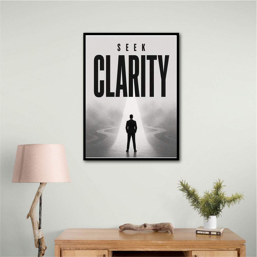 Seek Clarity – Vision & Purpose Wall Art 