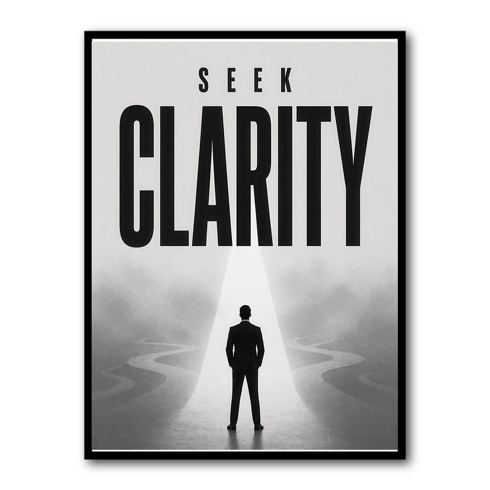 Seek Clarity – Vision & Purpose Wall Art 