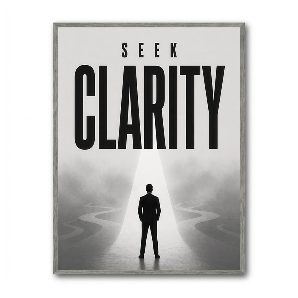 Seek Clarity – Vision & Purpose Wall Art 