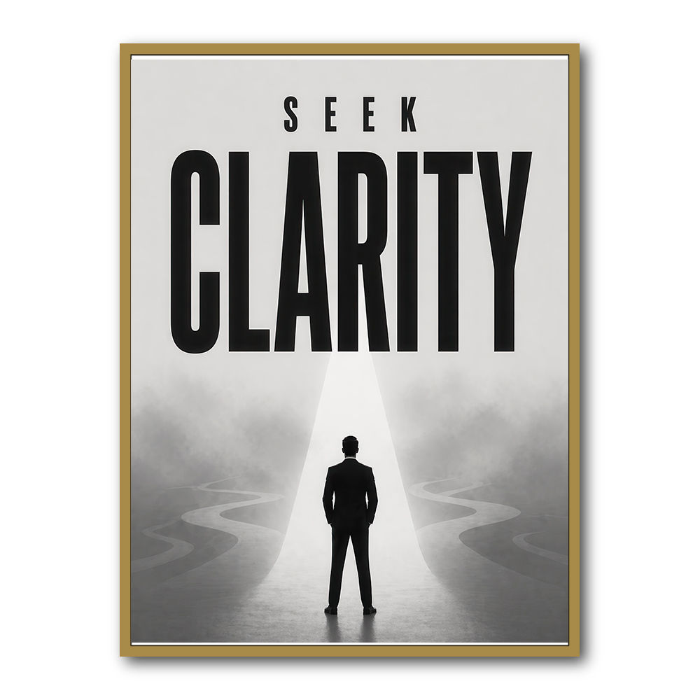 Seek Clarity – Vision & Purpose Wall Art 
